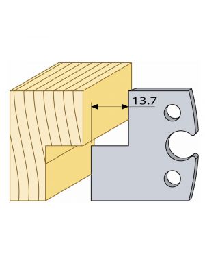 Logosol 40mm M2 HSS Profile Knives (4mm Pair)