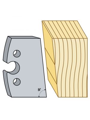 Logosol 50mm M2 HSS Profile Knives (4mm Pair) 6 Degree Angle 95025