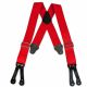 Bailey's Logger Wear Button Suspenders (Red)