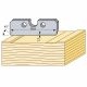 Logosol 60mm M2 HSS Profile Knives (4mm Pair) Baseboard