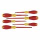 Wiha Insulated Slt/Ph/Sq Screwdriver 6 Pc Set - 35890